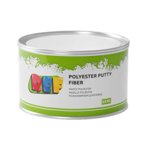 Шпатлевка REF со стеклом Polyester Putty Fiber 0,9кг (12)